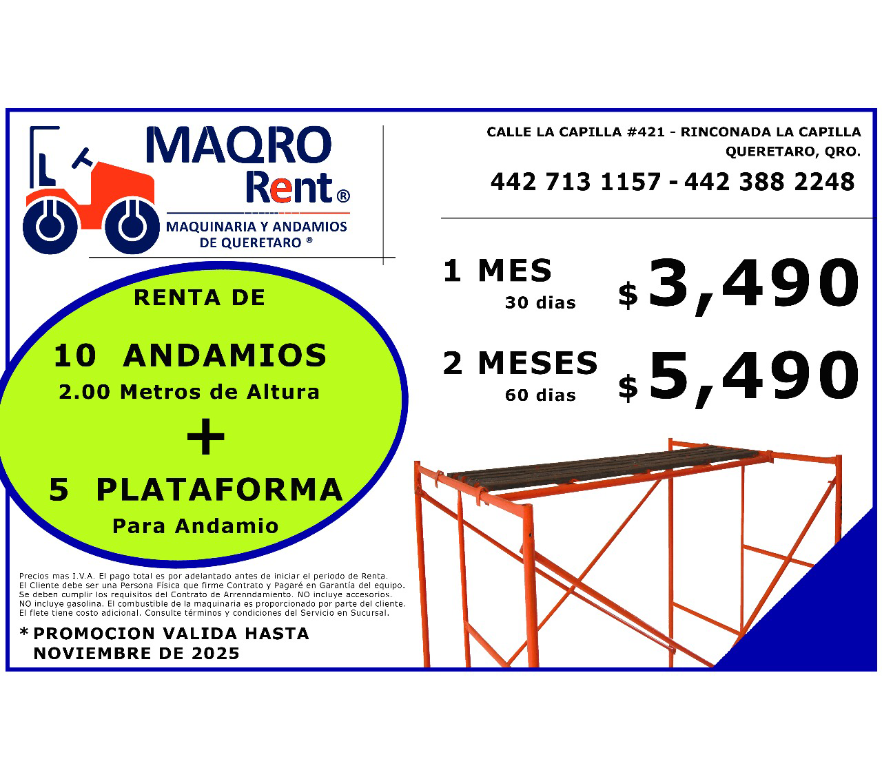 RENTA DE ANDAMIOS en queretaro